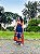 VESTIDO LÍDIA  - BOHO - AZUL-VISCOSE PRÉ LAVADO - Imagem 4