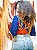 CROPPED LÍDIA  - BOHO - AZUL-VISCOSE PRÉ LAVADO - Imagem 3