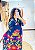 VESTIDO LUANA - BOHO -AZUL -VISCOSE PRÉ LAVADO - Imagem 1