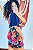 VESTIDO GOLINHA- BOHO -AZUL -VISCOSE PRÉ LAVADO - Imagem 4