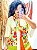 KIMONO  - FLOR DO SERTÃO -BRANCO COM FLORES- VISCOSE PRÉ LAVADO - Imagem 1