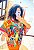 KIMONO  - FLOR DO SERTÃO -LARANJA - VISCOSE PRÉ LAVADO - Imagem 4