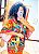 KIMONO  - FLOR DO SERTÃO -LARANJA - VISCOSE PRÉ LAVADO - Imagem 1