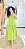 VESTIDO BATINHA - PRIMAVERA VERÃO -VERDE-VISCOSE PRÉ LAVADO ,GRAMADURA 140 - Imagem 9