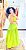 VESTIDO BATINHA - PRIMAVERA VERÃO -VERDE-VISCOSE PRÉ LAVADO ,GRAMADURA 140 - Imagem 5
