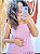 VESTIDO BATINHA - PRIMAVERA VERÃO -ROSA -VISCOSE PRÉ LAVADO ,GRAMADURA 140 - Imagem 2