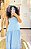 VESTIDO BATINHA - PRIMAVERA VERÃO -AZUL -VISCOSE PRÉ LAVADO ,GRAMADURA 140 - Imagem 2