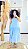 VESTIDO BATINHA - PRIMAVERA VERÃO -AZUL -VISCOSE PRÉ LAVADO ,GRAMADURA 140 - Imagem 1