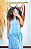 VESTIDO BATINHA - PRIMAVERA VERÃO -AZUL -VISCOSE PRÉ LAVADO ,GRAMADURA 140 - Imagem 5