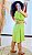 VESTIDO CAROLINE- PRIMAVERA VERÃO -VERDE-VISCOSE PRÉ LAVADO ,GRAMADURA 140 - Imagem 3