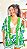 CONJUNTO LETÍCIA- PRIMAVERA VERÃO -VERDE -VISCOSE PRÉ LAVADO ,GRAMADURA 140 - Imagem 6