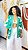KIMONO  - SOL DE VERÃO-VERDE - VISCOSE PRÉ LAVADO - Imagem 1