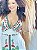 VESTIDO JASMIM - PRAIA URBANA -DETALHE VERMELHO - VISCOSE PRÉ LAVADO - Imagem 2
