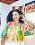 BLUSA ANGELITA - PRAIA URBANA -VERDE COM DETALHES COLORIDOS - VISCOSE PRÉ LAVADO - Imagem 1