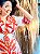 VESTIDO CAMILA BORDADO- G-PRAIA URBANA-LARANJA E VERMELHO -VISCOSE PRÉ LAVADO ,GRAMADURA 260 - Imagem 6