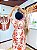 VESTIDO MELINA- M-PRAIA URBANA-LARANJA E VERMELHO -VISCOSE PRÉ LAVADO ,GRAMADURA 260 - Imagem 3