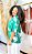 KIMONO  - SOL DE VERÃO-VERDE - VISCOSE PRÉ LAVADO - Imagem 2