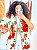 KIMONO  - ALTO VERÃO-VERMELHO - VISCOSE PRÉ LAVADO - Imagem 1