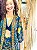 KIMONO  -SOL  -AZUL- VISCOSE PRÉ LAVADO - Imagem 3