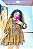VESTIDO LORENA- CURTO -SOL -MARROM- VISCOSE PRÉ LAVADO - Imagem 6