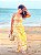 VESTIDO VITÓRIA- ALÇA- AZULEJOS - GRÉCIA- AMARELO-FLUITY POLIAMIDA - Imagem 5