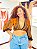 CROPPED GABRIELA- SOL-MARROM- VISCOSE PRÉ LAVADO - Imagem 1