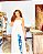 VESTIDO LAURA - ITÁLIA -AZULEJO- VISCOSE PRÉ LAVADO - COD- 3612 - Imagem 1