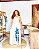 VESTIDO LAURA - ITÁLIA -AZULEJO- VISCOSE PRÉ LAVADO - COD- 3612 - Imagem 2