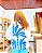 KIMONO -ITÁLIA - AZUL-VISCOSE PRÉ LAVADO - COD- 3575 - Imagem 2