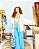KIMONO -ITÁLIA - AZUL-VISCOSE PRÉ LAVADO - COD- 3580 - Imagem 5