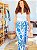CALÇA PANTALONA AMORA -G- SOL DE VERÃO -AZUL- VISCOLINHO - Imagem 1