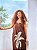 VESTIDO LUIZA -G- OUTONO INVERNO -MARROM- VISCOSE PRÉ LAVADO - Imagem 1