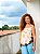 BLUSA FERNANDA -M- MARROM - FLORECER- VISCOSE PRÉ LAVADA - Imagem 1