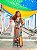 VESTIDO LUIZA -COLORIDO-BRASILIDADE- VISCOSE PRÉ LAVADO - Imagem 1