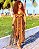 VESTIDO LIANA - PÔR DO SOL -MARROM COM DETALHES -VISCOSE PRÉ LAVADO - Imagem 2