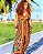 VESTIDO LIANA - PÔR DO SOL -MARROM COM DETALHES -VISCOSE PRÉ LAVADO - Imagem 5