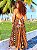 VESTIDO LIANA - PÔR DO SOL -MARROM COM DETALHES -VISCOSE PRÉ LAVADO - Imagem 4