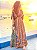 VESTIDO MORCEGO - PÔR DO SOL -MARROM COM DETALHES -VISCOSE PRÉ LAVADO - Imagem 3