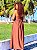 VESTIDO BORBOLETA BORDADO- PÔR DO SOL -MARROM- VISCOSE PRÉ LAVADO - Imagem 3