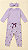 Trijunto baby Conjunto Bebê Algodão Lilás - Imagem 3