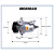 COMPRESSOR NISSAN MARCH VERSA 1.6 2012 A 2019 7PK 100MM - Imagem 9