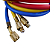 MANIFOLD MANOMETRO COM MANGUEIRAS 1,5M GÁS R134A R22 R404 - Imagem 4