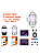 Luminária Led Discoteca RGB - LUM-1055 - Imagem 1