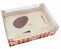 CAIXA OVO DE COLHER KIT CONFEITEIRO XADREZ VERMELHO 150G - Imagem 1
