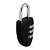 Cadeado Segredo Cs23 30mm Zamac Preto Papaiz para Bolsa Mala - Imagem 1