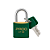 Cadeado de Latão SM LT-30mm Verde Pado Seguro e resistente - Imagem 1