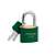 Cadeado de Latão SM LT-30mm Verde Pado Seguro e resistente - Imagem 3