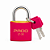 Cadeado de Latão SM LT-30mm Rosa Pado Seguro e resistente - Imagem 1