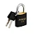 Cadeado de Latão SM LT-25mm Preto Pado Seguro e resistente - Imagem 3