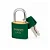 Cadeado de Latão SM LT-25mm Verde Pado Seguro e resistente - Imagem 2